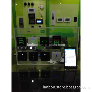 LANBON professional customize wifi smart switch/dimmer/curtain/heater/socket/fan controller different plate and frame color